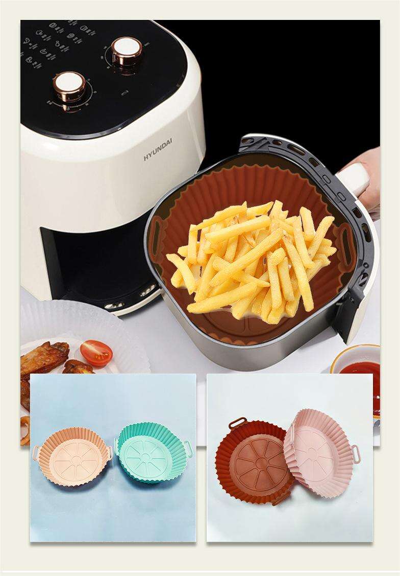  HOT Round Air fryer Liner Reusable Silicone Air Fryer Pot Liners For Air Fryer manufacture