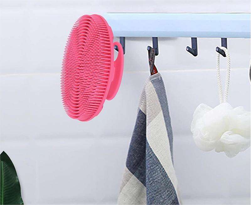 HOT Food-grade Soft Silicone Body Scrubber Shower Brush Handheld Skin Brush Deep Cleansing  manufacture