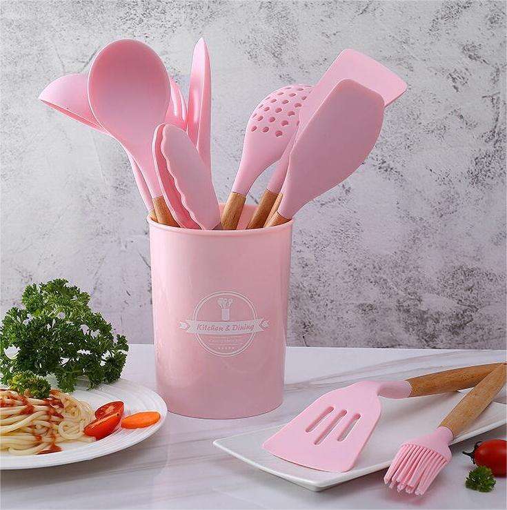 HOT Multiple Combinations Heat Resistant Kitchen Silicone Cooking Utensils Set factory