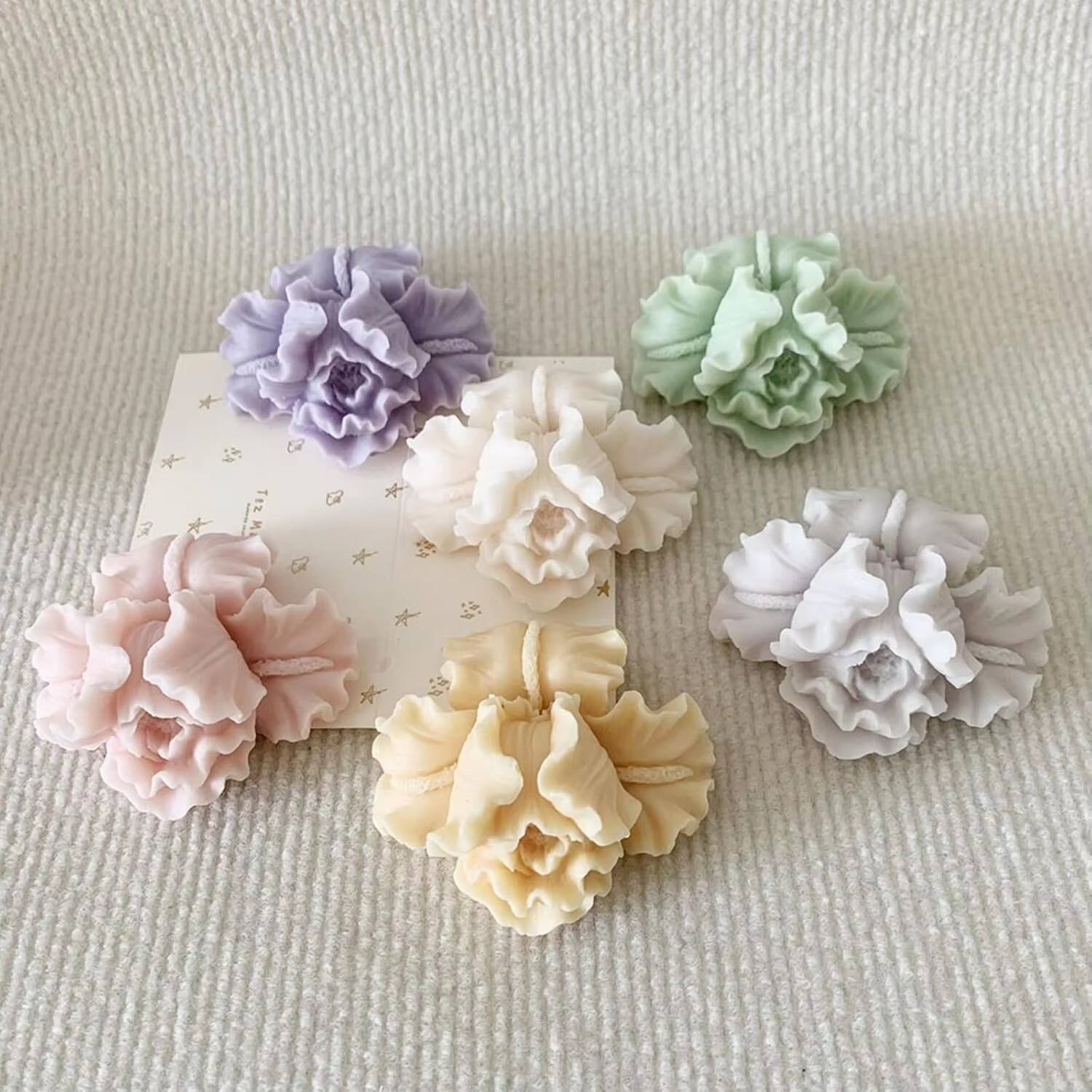 HOT Khuôn hoa Diên Vĩ 3D bằng silicon dùng cho nến, xà phòng, fondant và nướng bánh