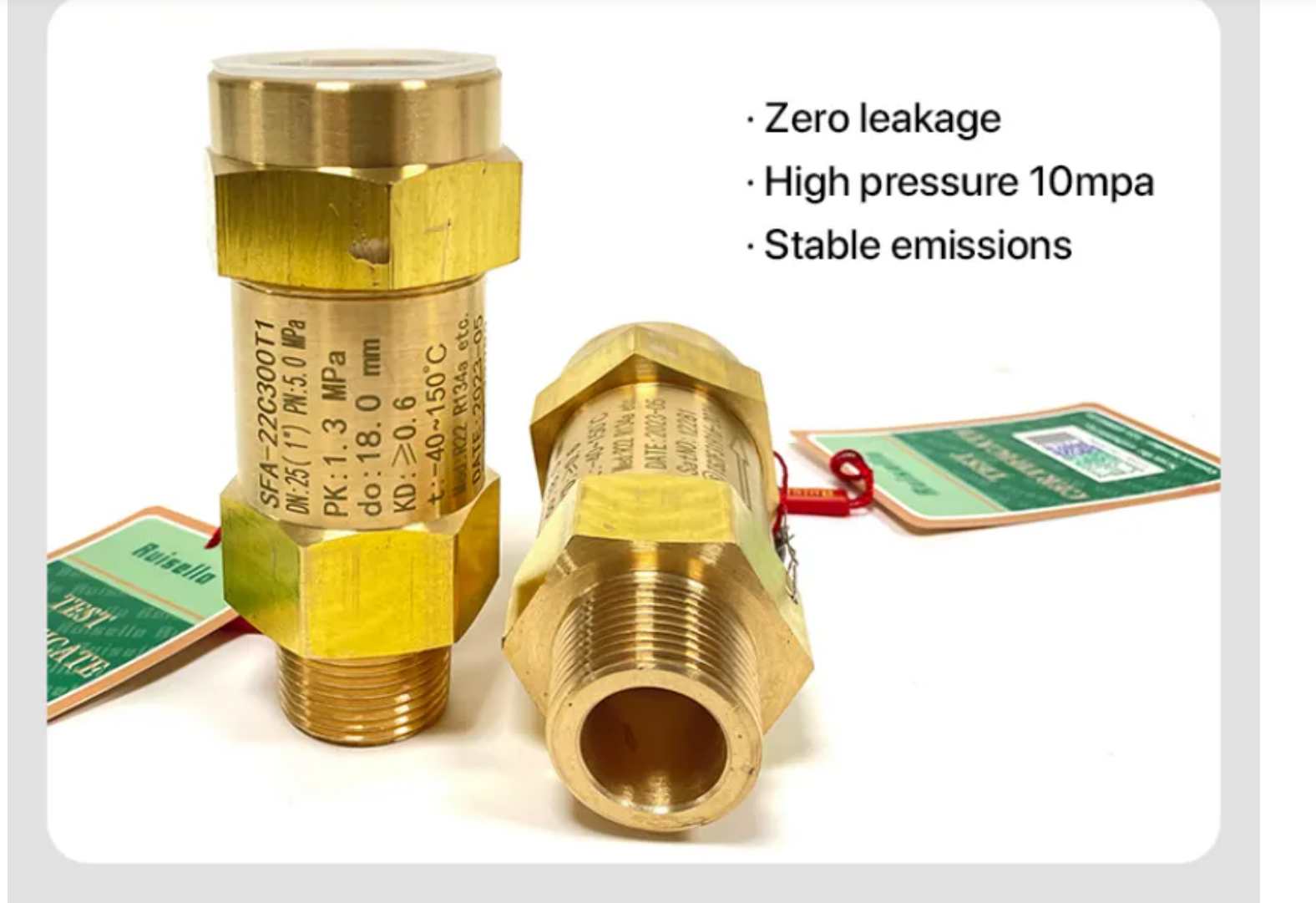 การวิเคราะห์อย่างละเอียดเกี่ยวกับการประยุกต์ใช้ การเลือก และสมรรถนะของวาล์วนิรภัยแบบเกลียวทองเหลืองทั้งตัวในระบบทำความเย็น