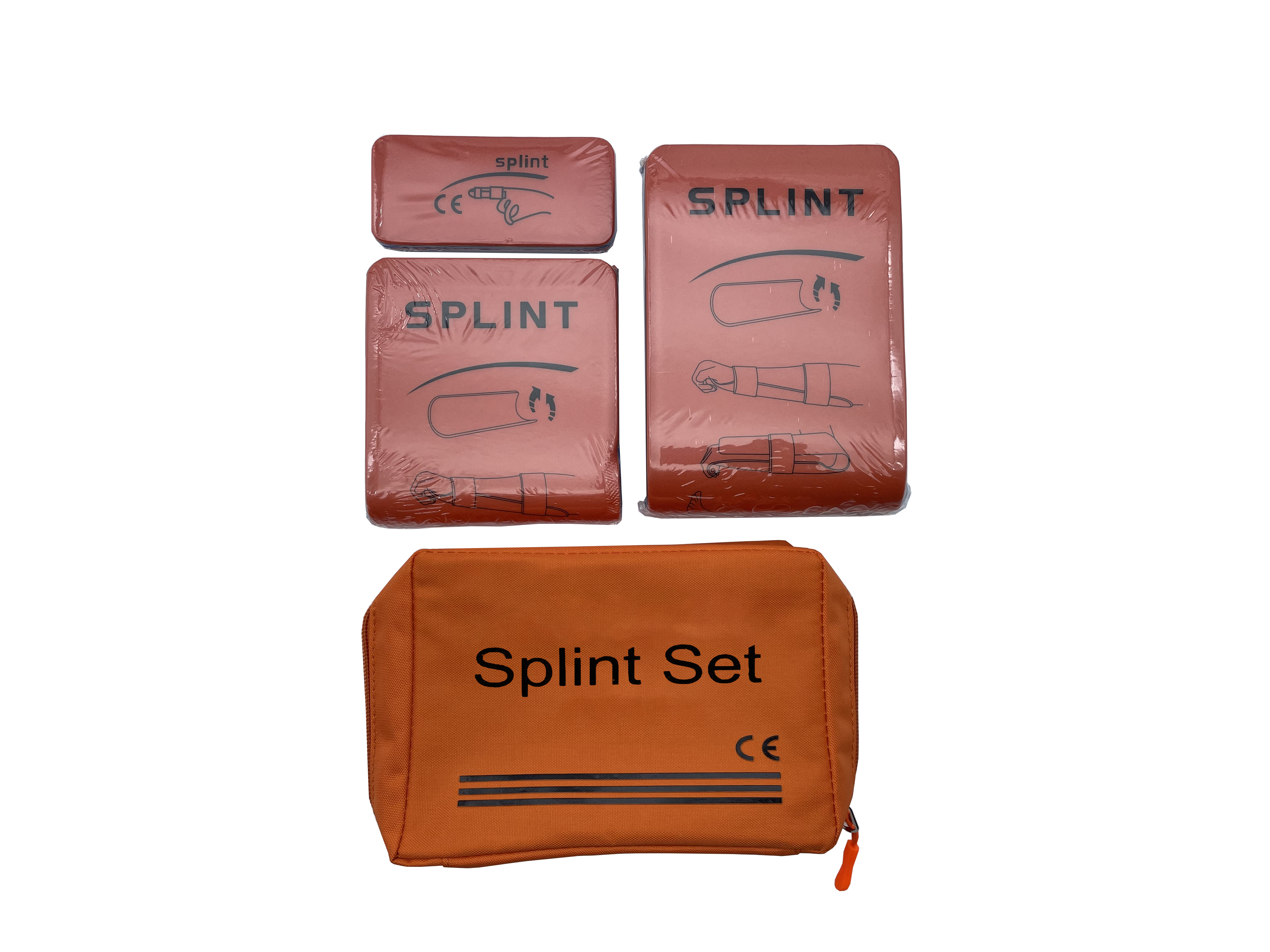 CE Approved Splint Aluminum Polymer Splints Medical Emergency Splint Kit for Bone Fixed Leg 