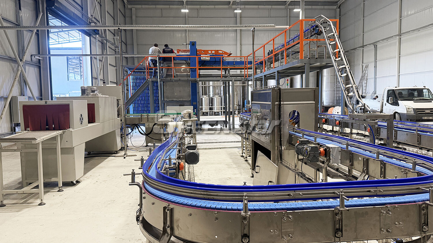 탄산음료용 완전한 캔 충진 및 포장 라인