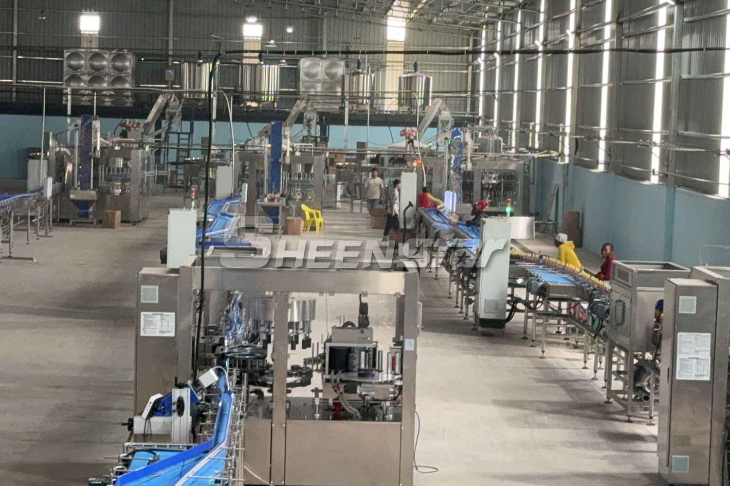 Carbonated Drink Producing Line Running perferctly in SHEENSTAR Customer Factory
