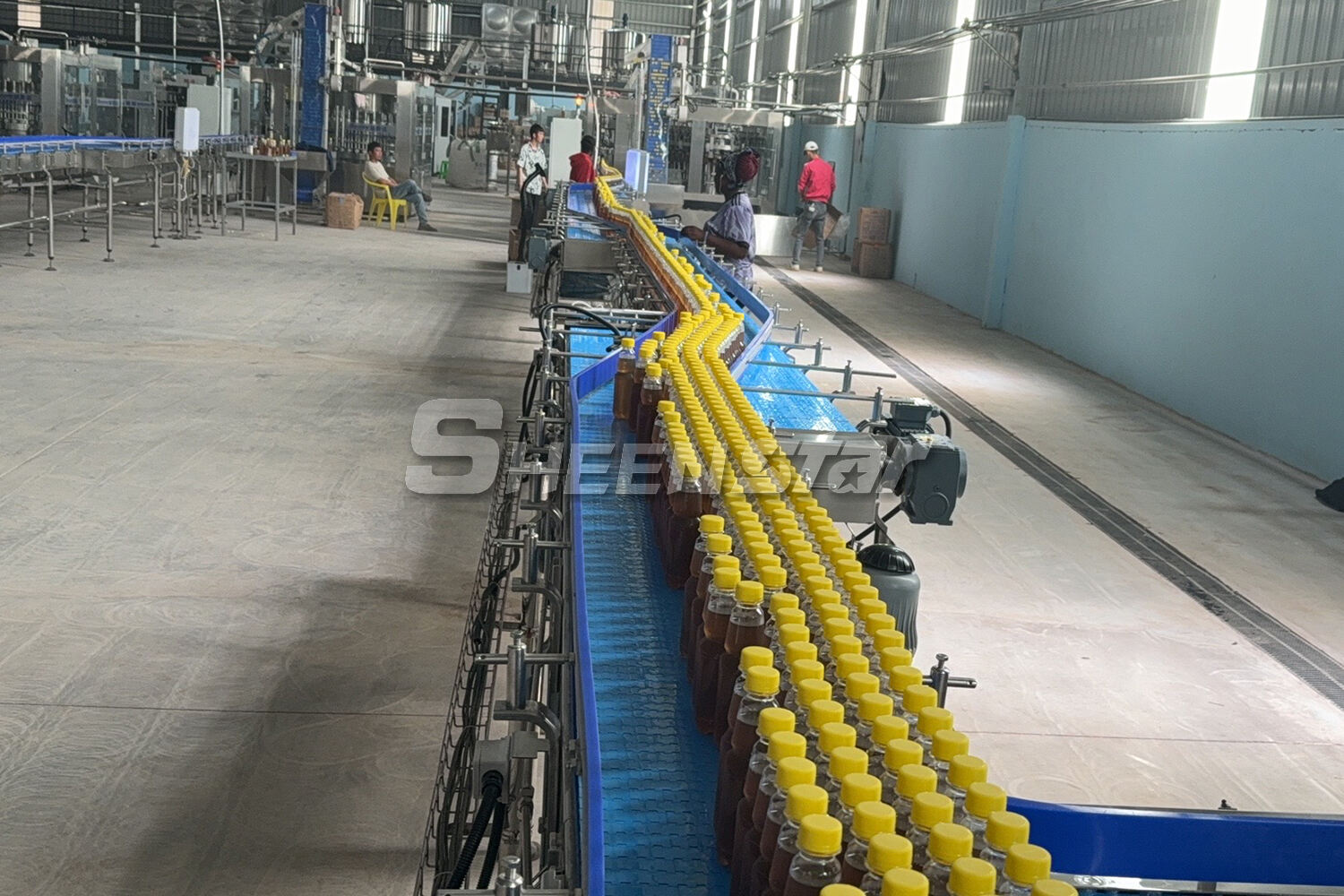Carbonated Drink Producing Line Running perferctly in SHEENSTAR Customer Factory
