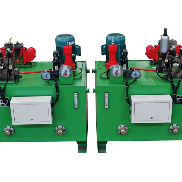 Cartridge controlling secondary braking hydraulic station