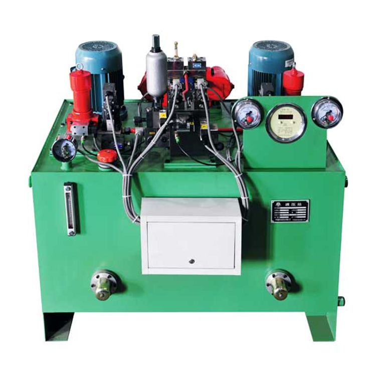 Cartridge controlling secondary braking hydraulic station