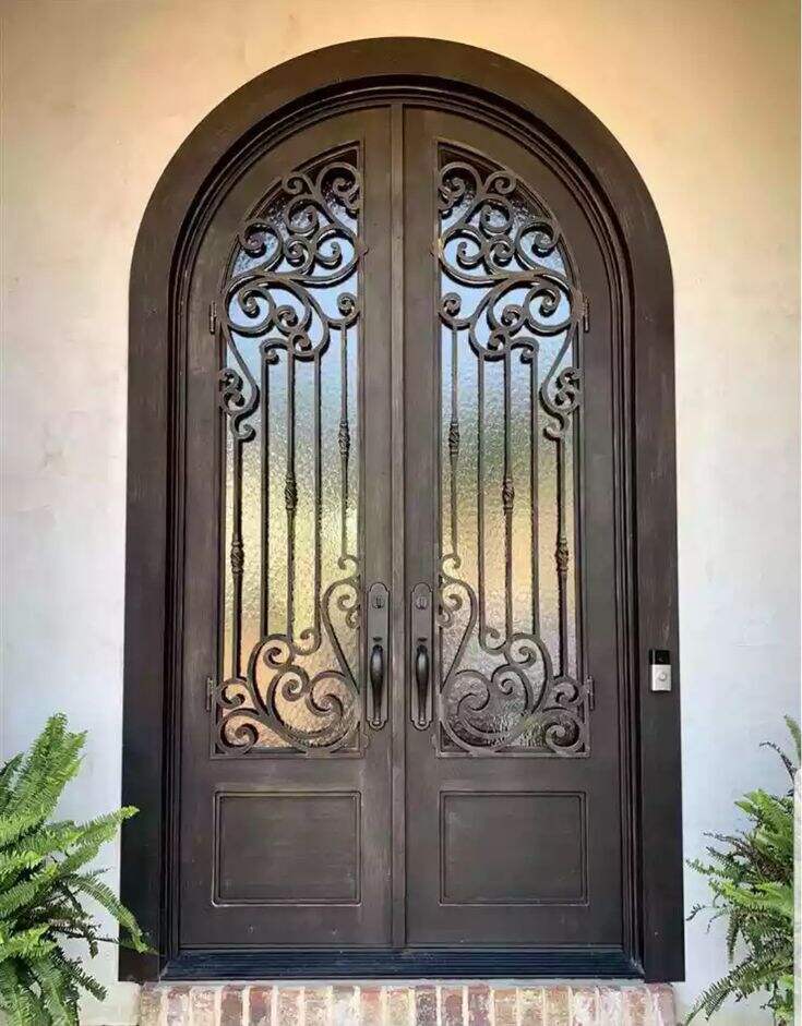 Elevate Your Space with Double-Volume Wrought Iron Doors