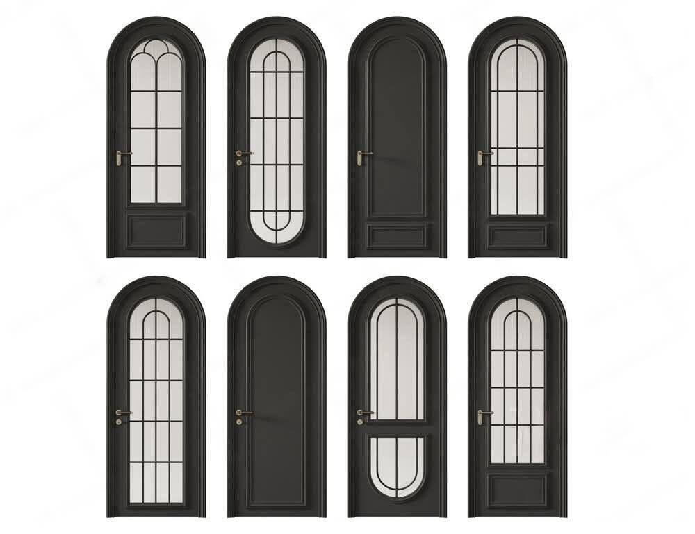 Unmatched Elegance and Durability in Arched Wrought Iron Doors