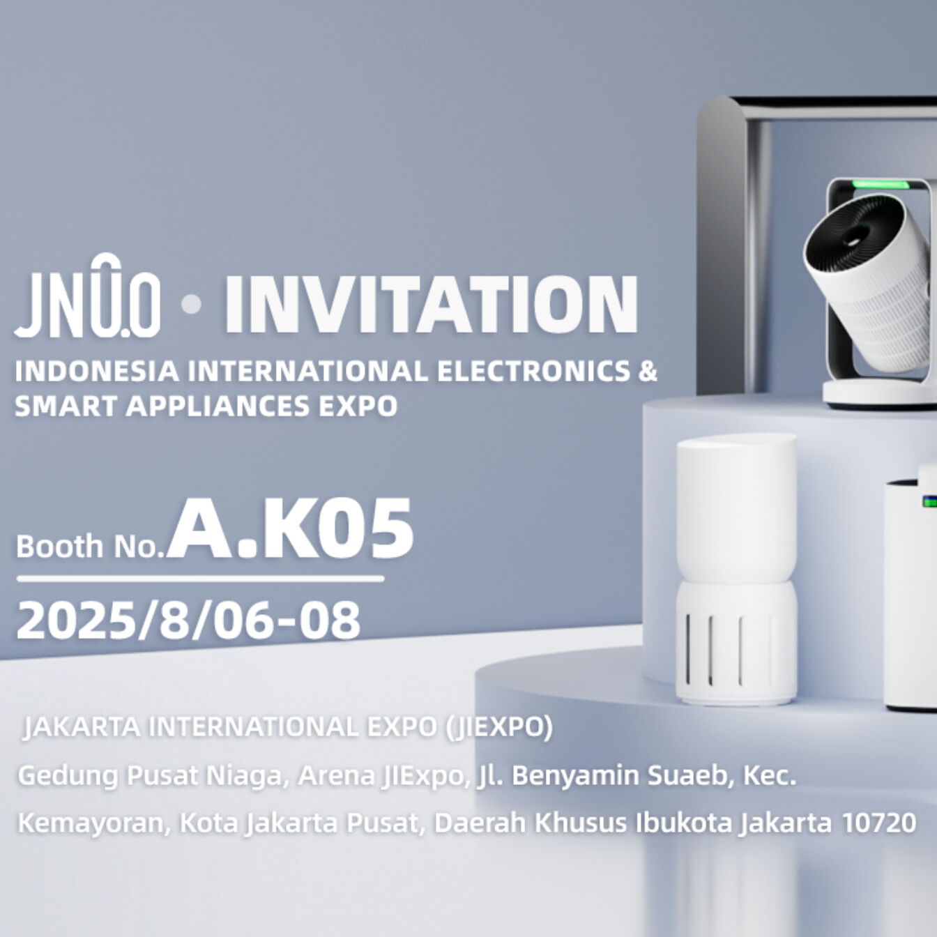 JingNuo is participating in the Indonesia International Electronics & Smart Appliances Expo!