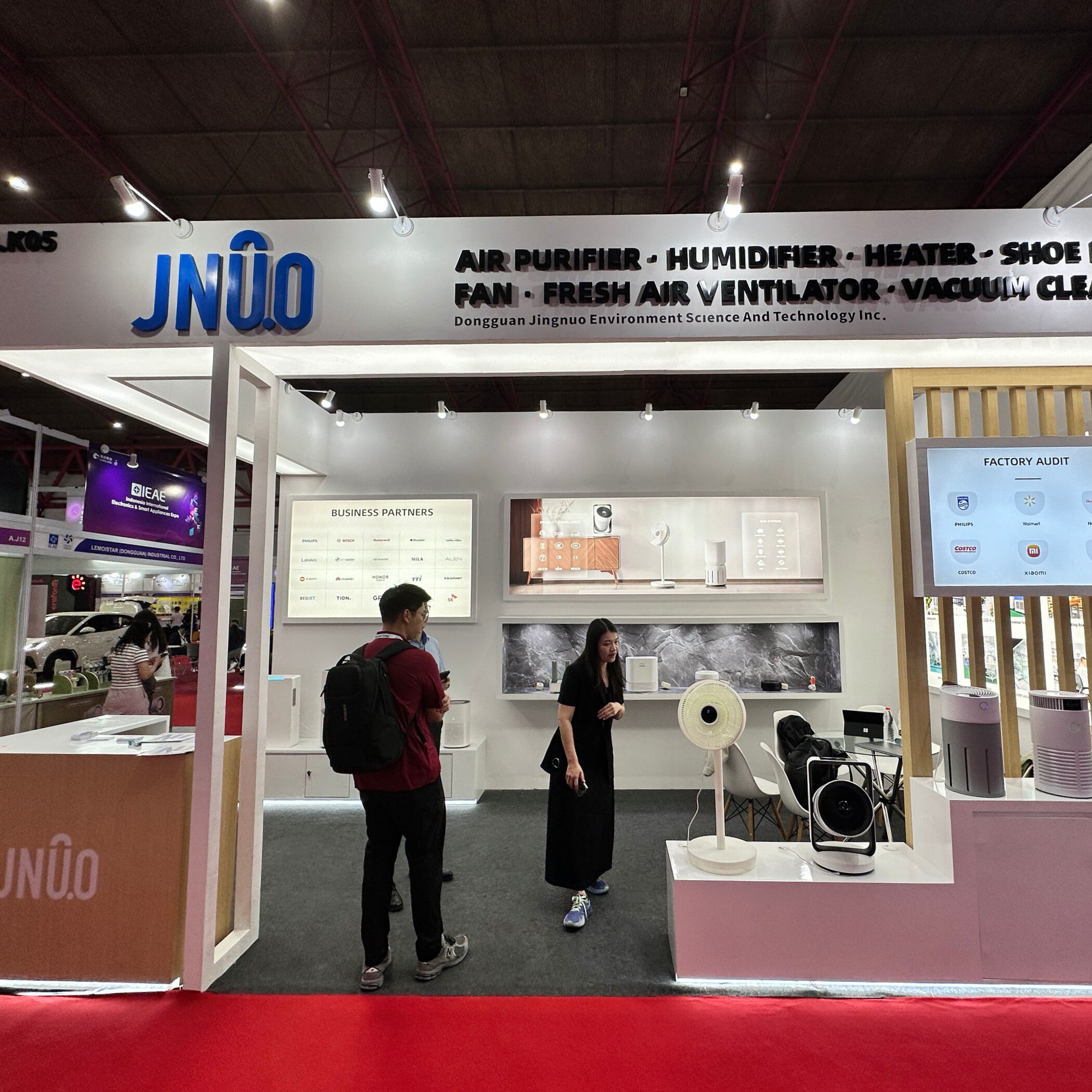 Dongguan Jingnuo glänzt auf der Indonesia International Electronics & Smart Appliances Expo