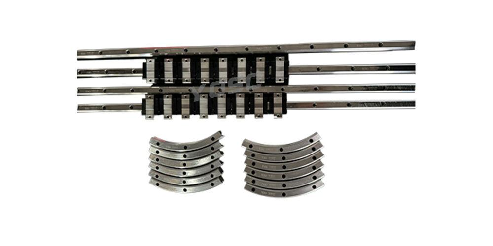 Heavy load straight and curved guide rails