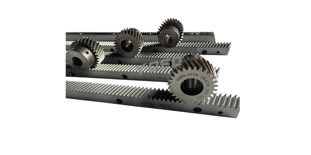 Helical rack and pinion gear