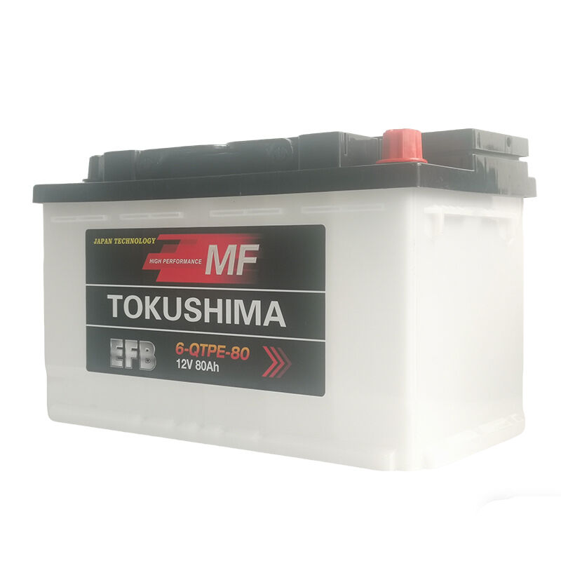 بطارية سيارة توكوشيما إف بي 80 بجهد 12 فولت وسعة 80 أمبير-ساعة، للتشغيل والإيقاف التلقائي