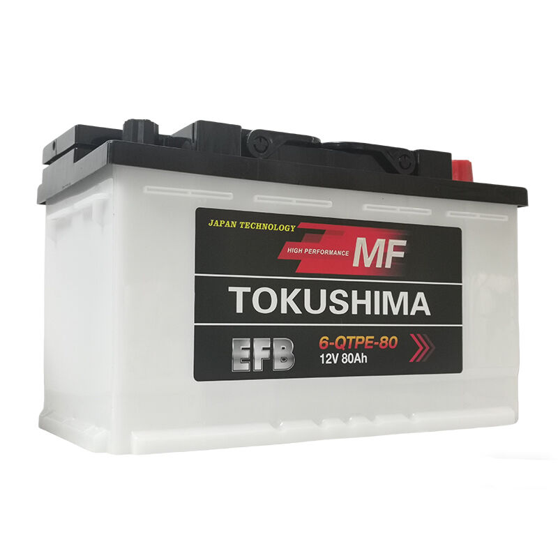 بطارية سيارة توكوشيما إف بي 80 بجهد 12 فولت وسعة 80 أمبير-ساعة، للتشغيل والإيقاف التلقائي
