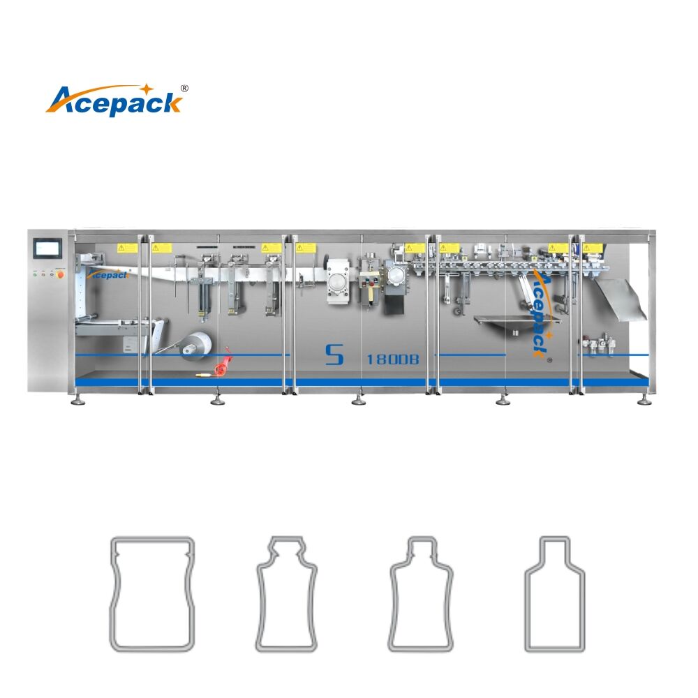 S-180DB automatic special shaped sachet horizontal packing machine