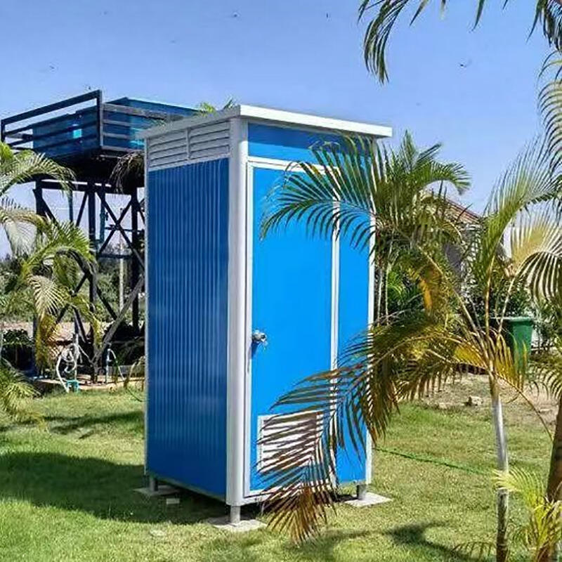 Ready To Use Prefab House Chemical Toilet Outdoor Mobile Toilet Piece Mobile Toilet Trailer Portable Bathroom Cabin