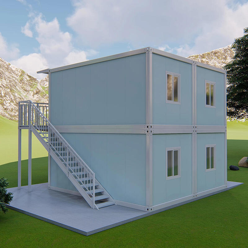 Low Cost Easy Build 2 Bedroom Living Flat Pack Prefabricated Container House