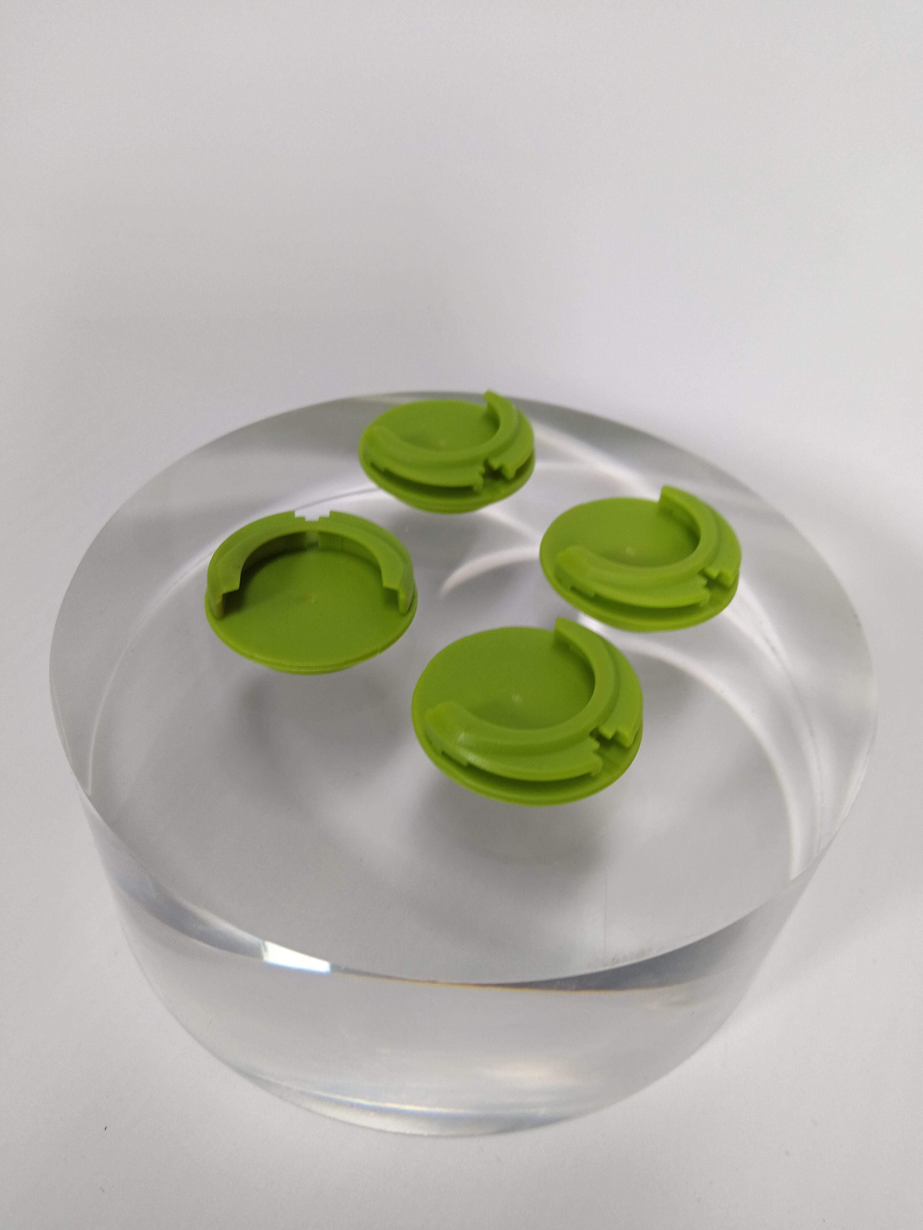 Thread plastic bottom cap assembly with PCBA and battery