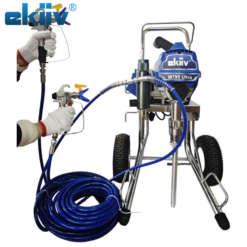 EKIIV M795Ultra Factory 110V 230V Wholesale Electric Paint Sprayer Airless High Pressure Paint Sprayer Wall Putty Spray airless paint gun sprayer