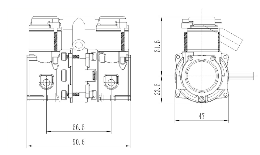 dc 12v brushless oilless air pump for portable oxygen concentrator-1