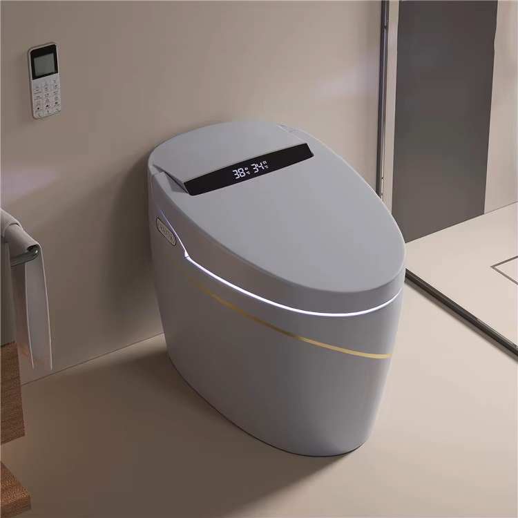 Großhandel mit automatischem elektronischem Closestool-Badezimmer, intelligenter einteiliger Sanitärtoilette, intelligenter Bidet-Toilette