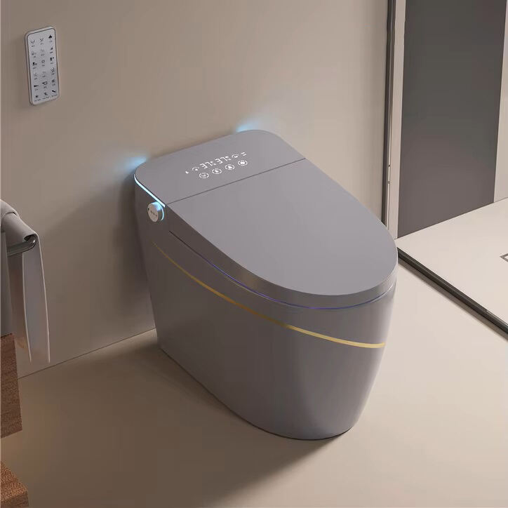 Nuovo design bagno montato a pavimento WC intelligente comò WC con scarico automatico WC intelligente con bidet