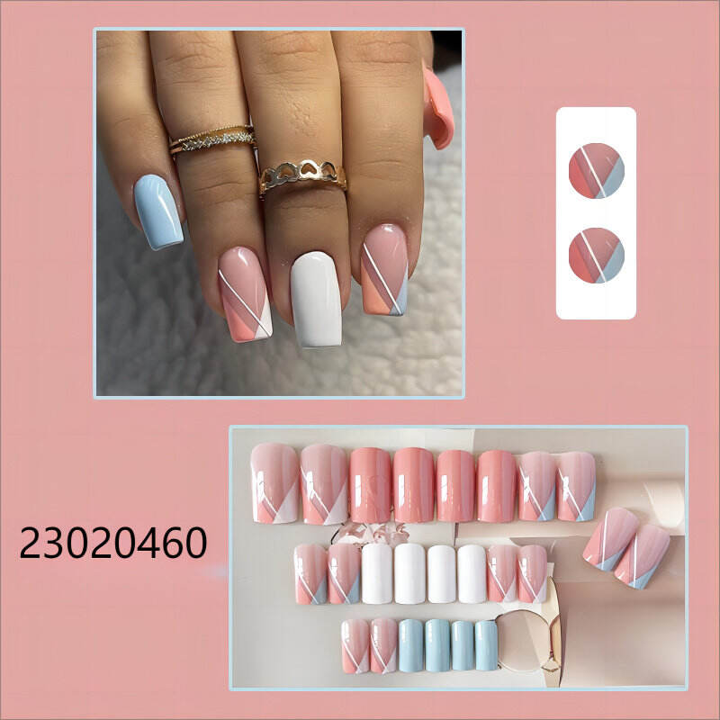 presse de machine de cercueil moyen blanc rose sur les ongles