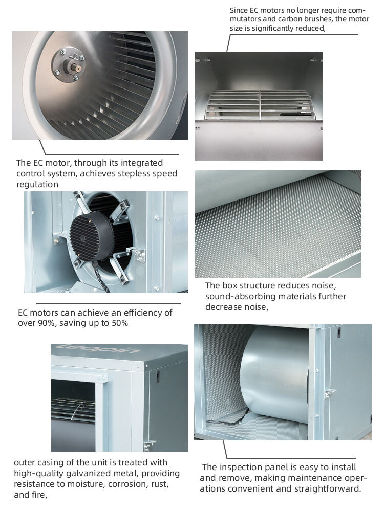 Detailed description of CDC-E Series Silent Duct Inline Fans