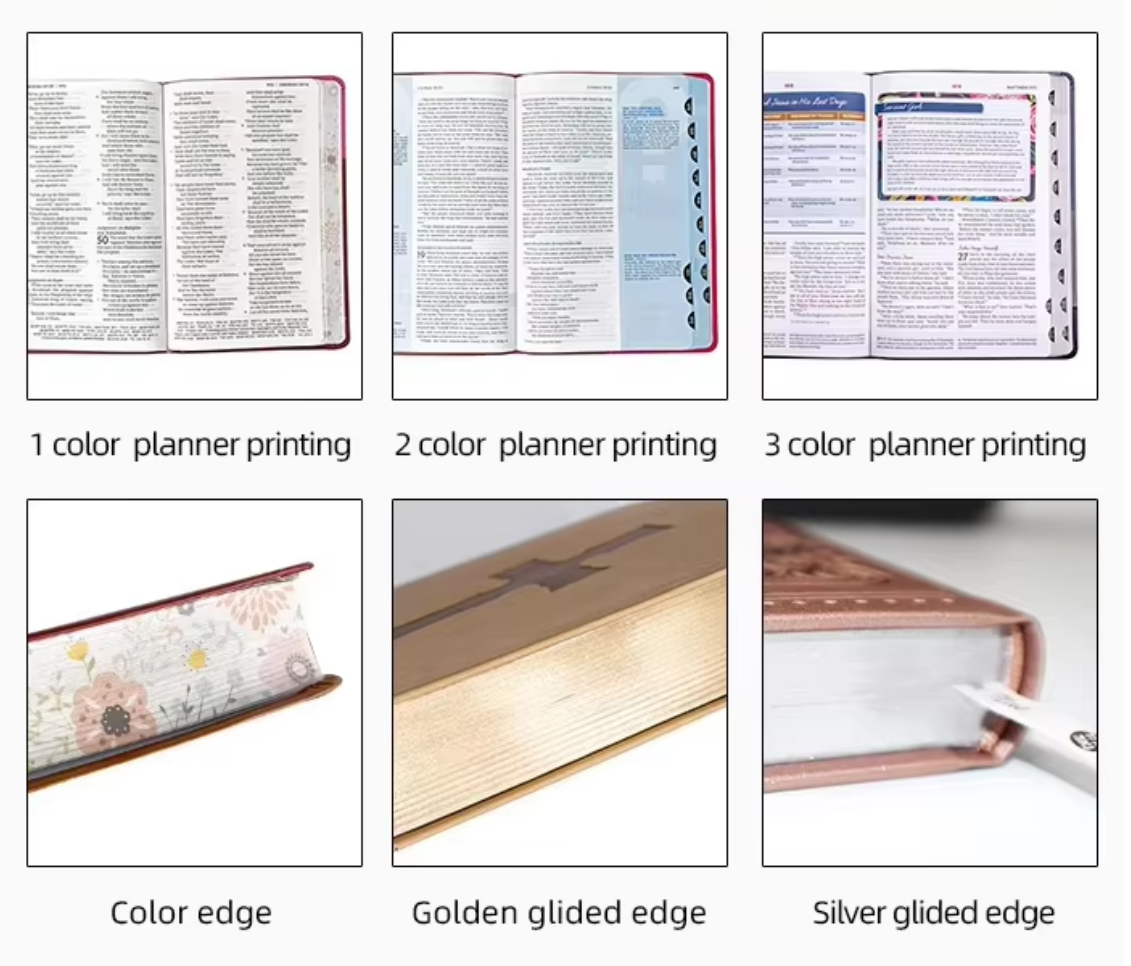 What paper types are suitable for custom bibles?