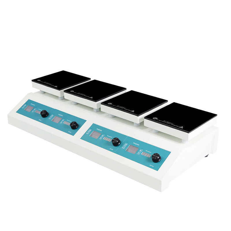 Multi position hotplate magnetic stirrer