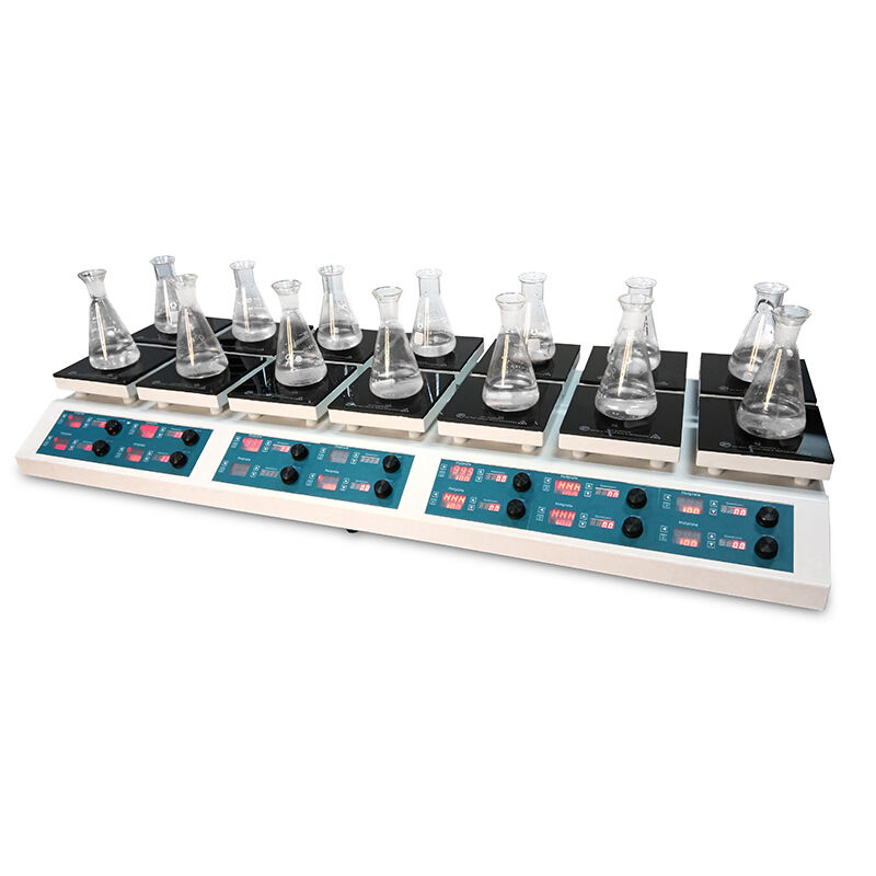 Multi position hotplate magnetic stirrer