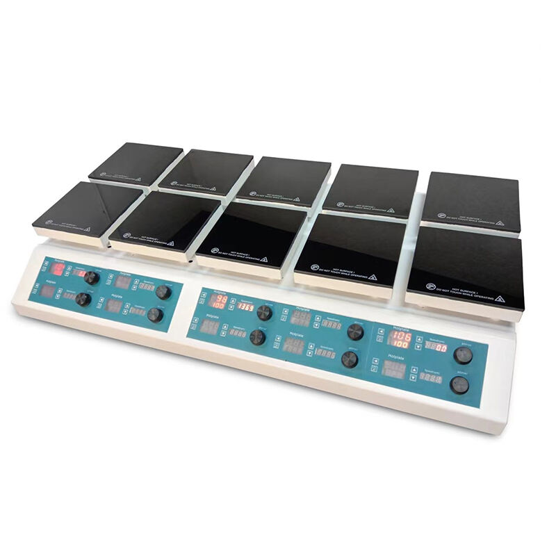 Multi position hotplate magnetic stirrer