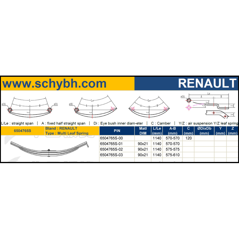 RENAULT 6504765S