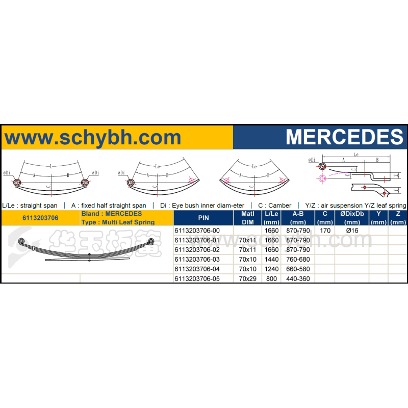 MERCEDES 6113203706