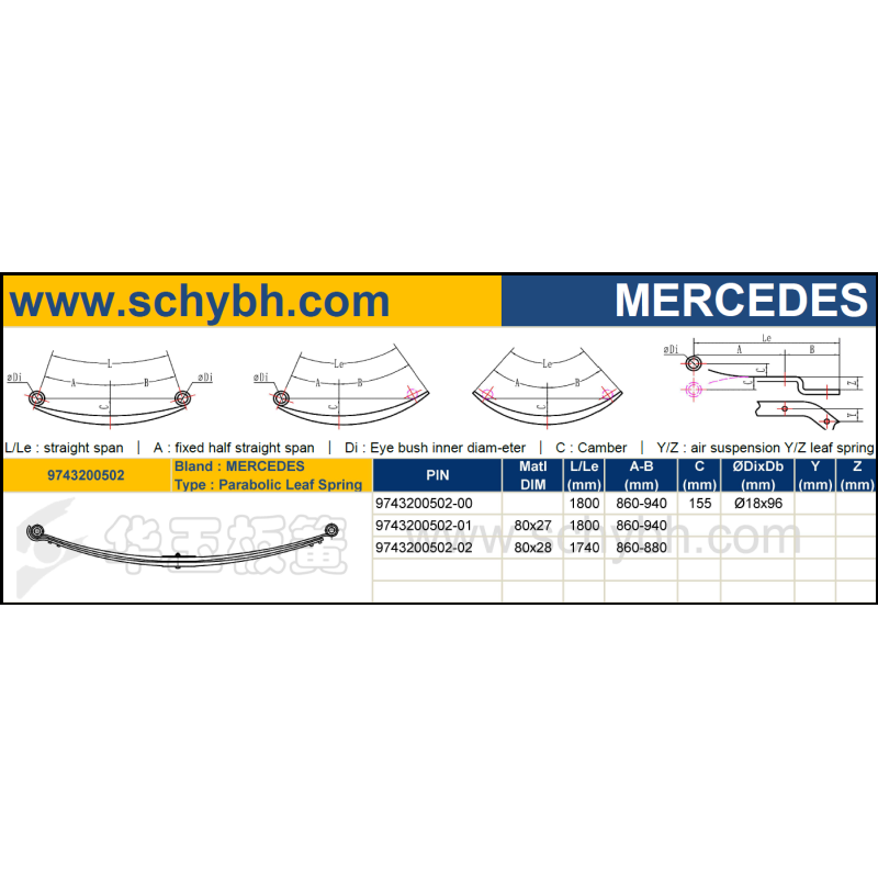 MERCEDES 9743200502