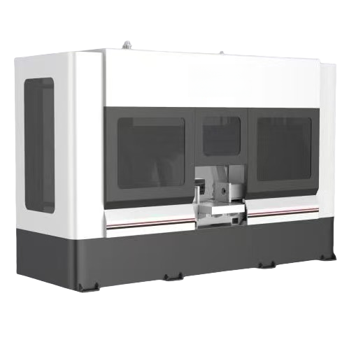 Visokohitrostna trakasta žaga LS-650BNC z mehansko napetostjo, motor 30 kW, visokonatančno rezanje, nova gradbena oprema