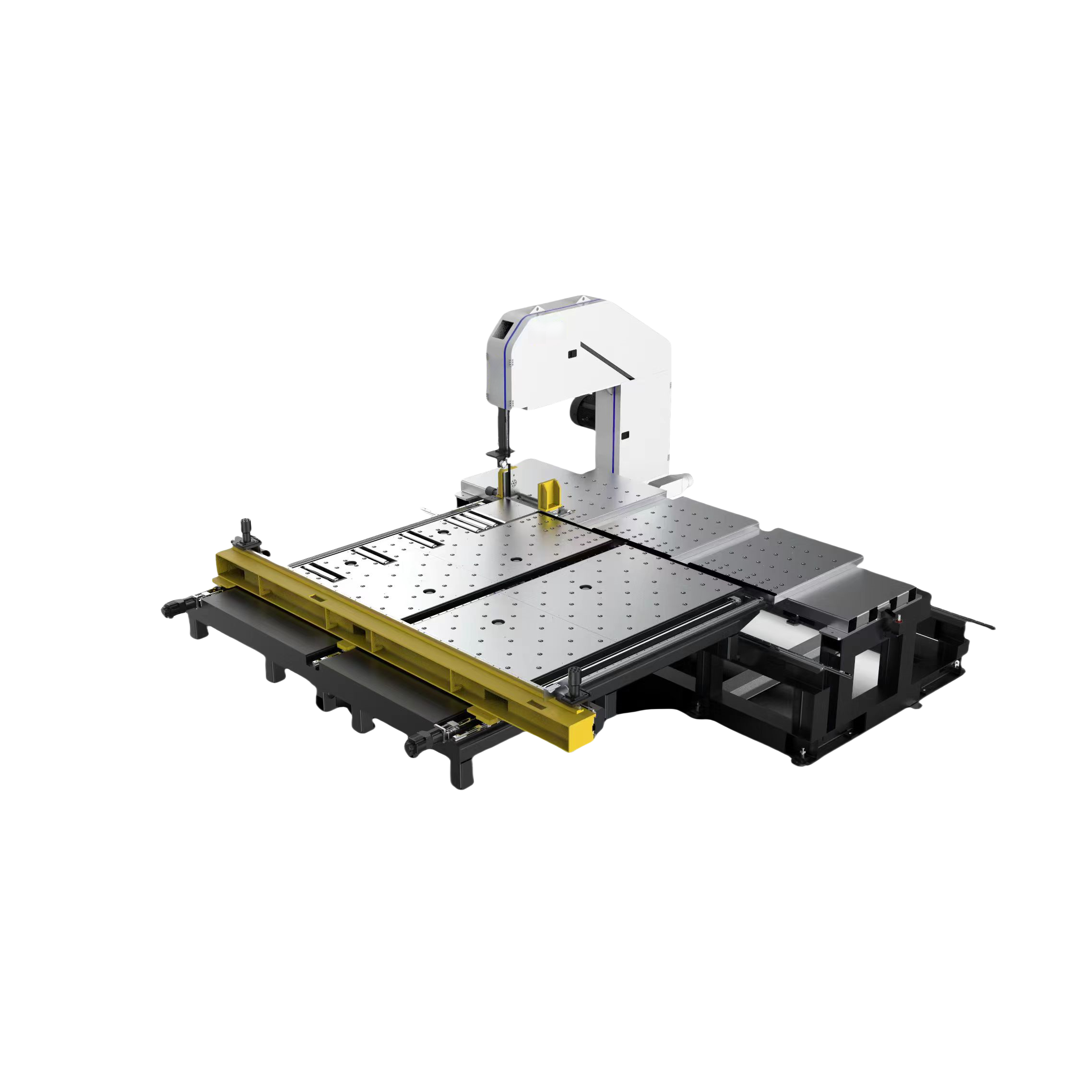 Visokohitrostna trakasta žaga LS-0815BNC, motor 30 kW, rezalna zmogljivost 4000 mm, visoka natančnost