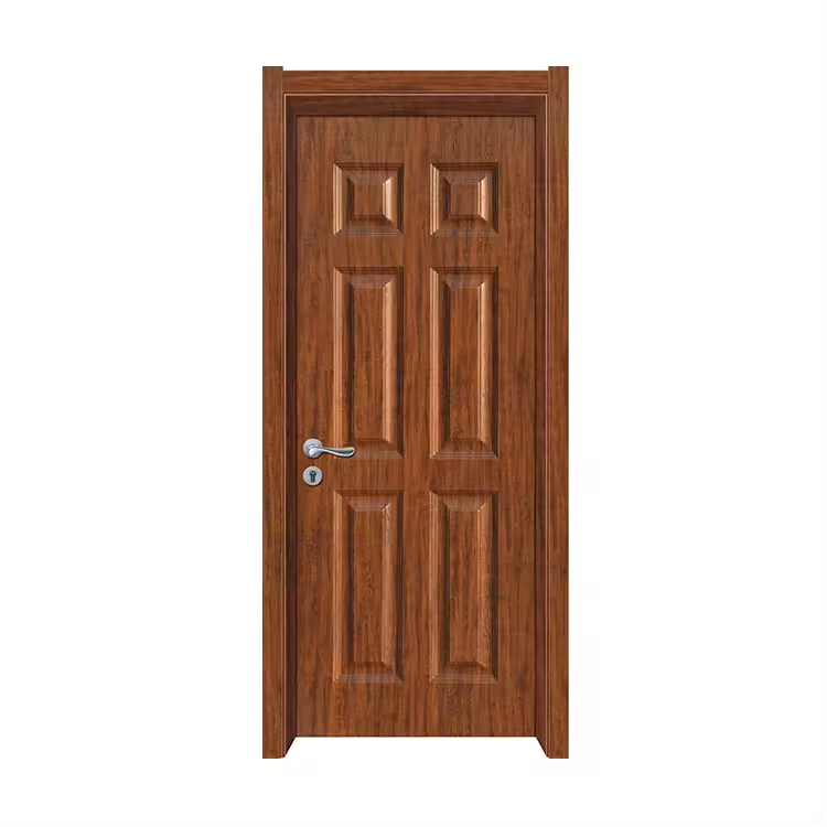 Lightly Grained Internal Residential Pvc Door 