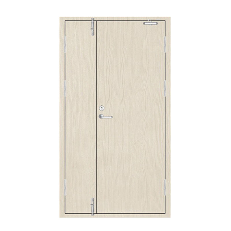 Unequal Leaf White Oak Wooden Residential Entry Fire Door