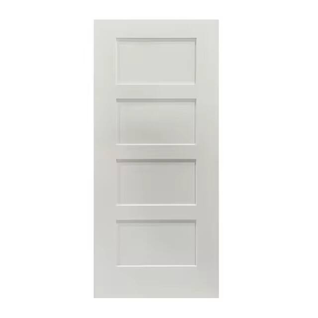 32x80 Modern 4 Panel Fiberglass Exterior Door