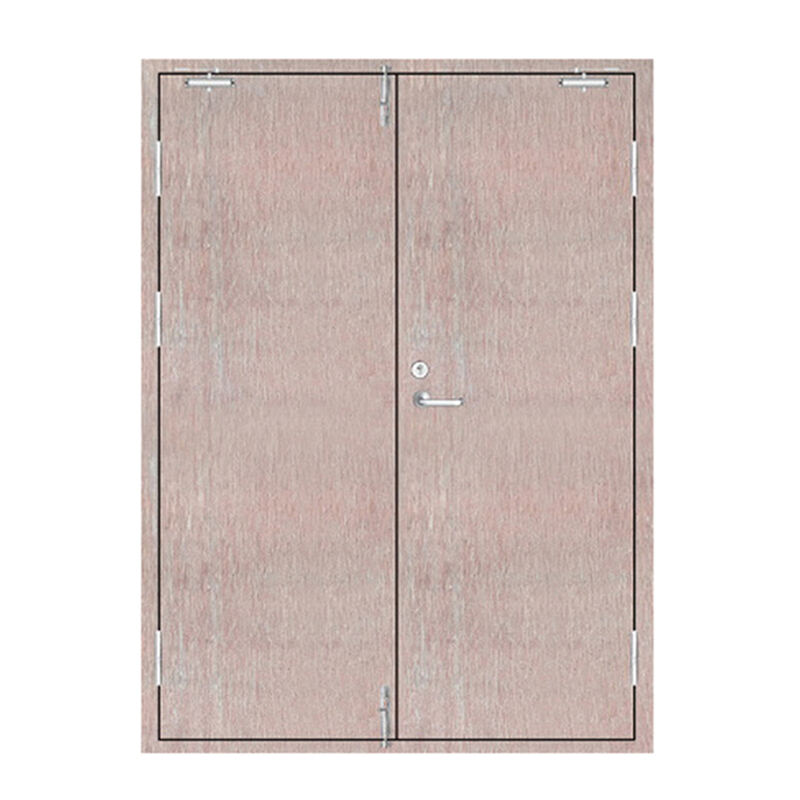 Corridor Entrace Double Lauan Wooden Fire Door