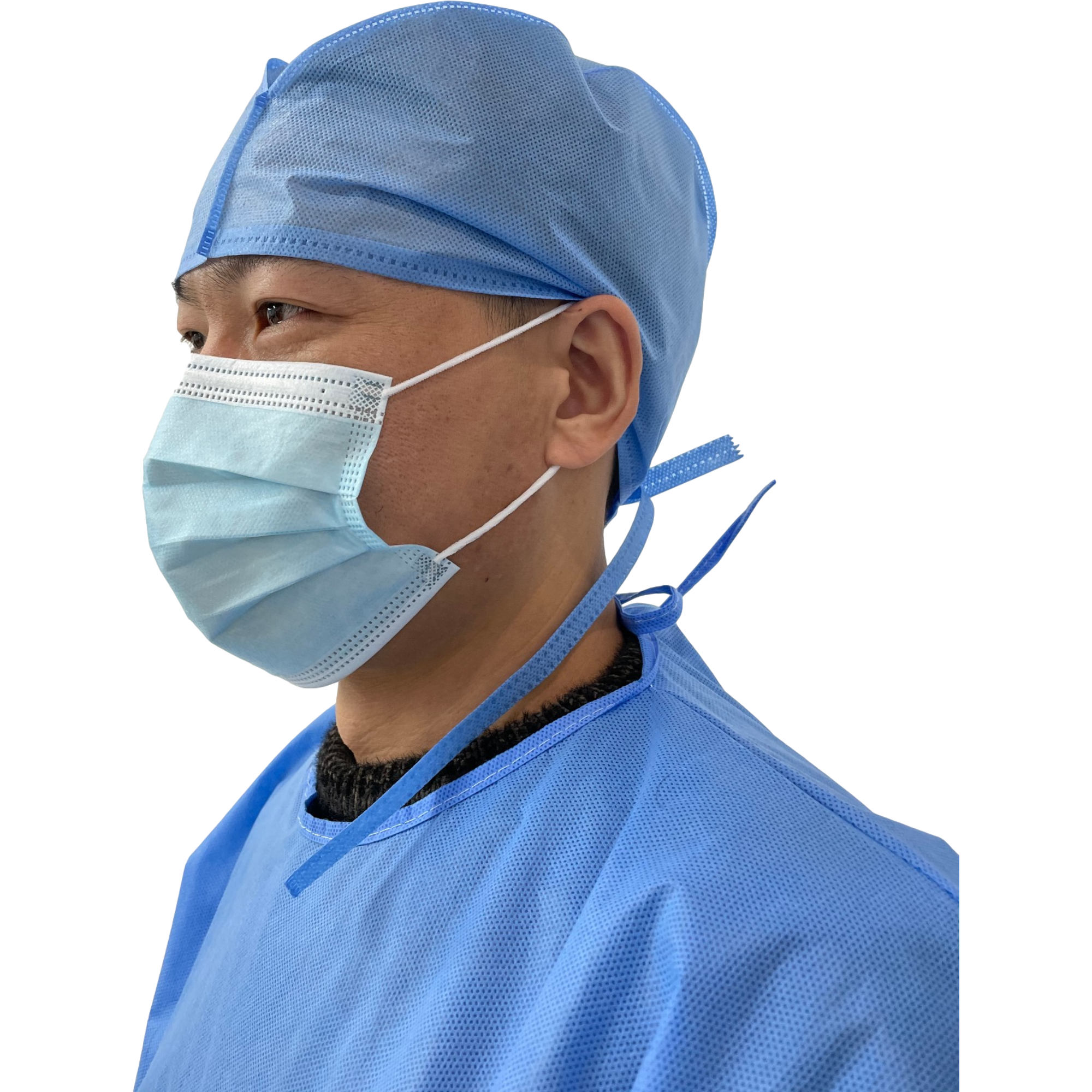 Medical face mask with earloop 