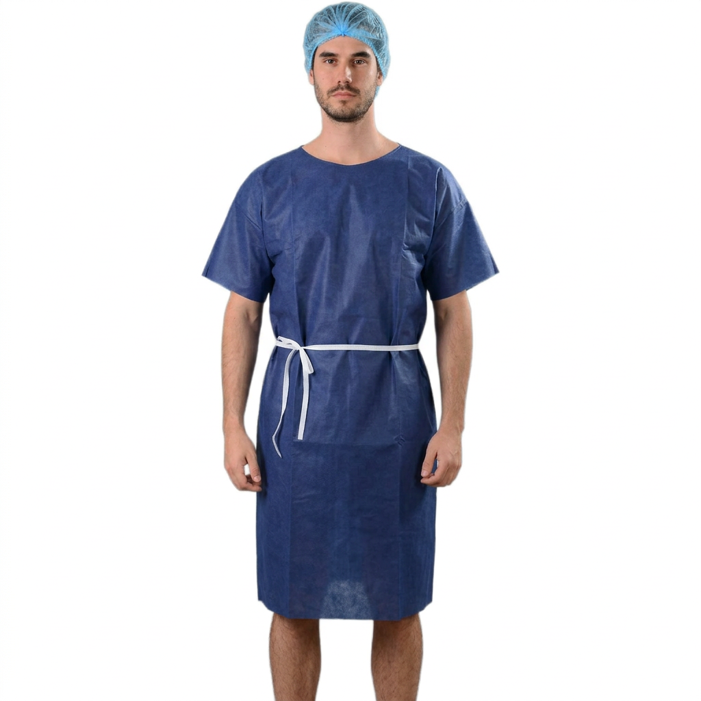 Robe de patient PP à manches courtes