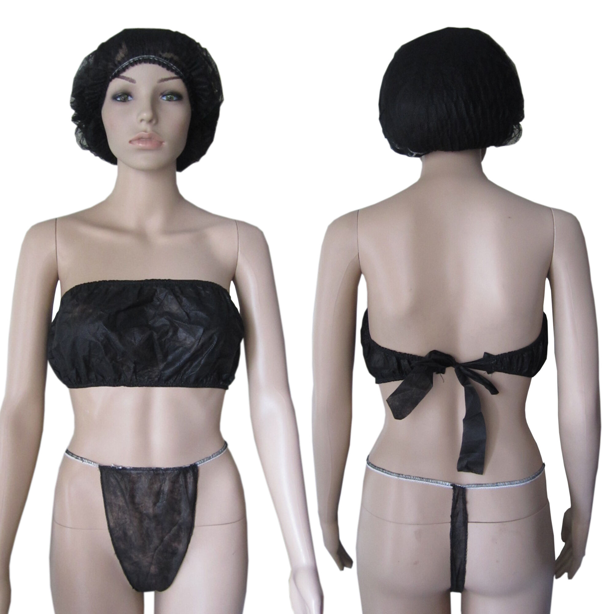 Disposable bra with ties