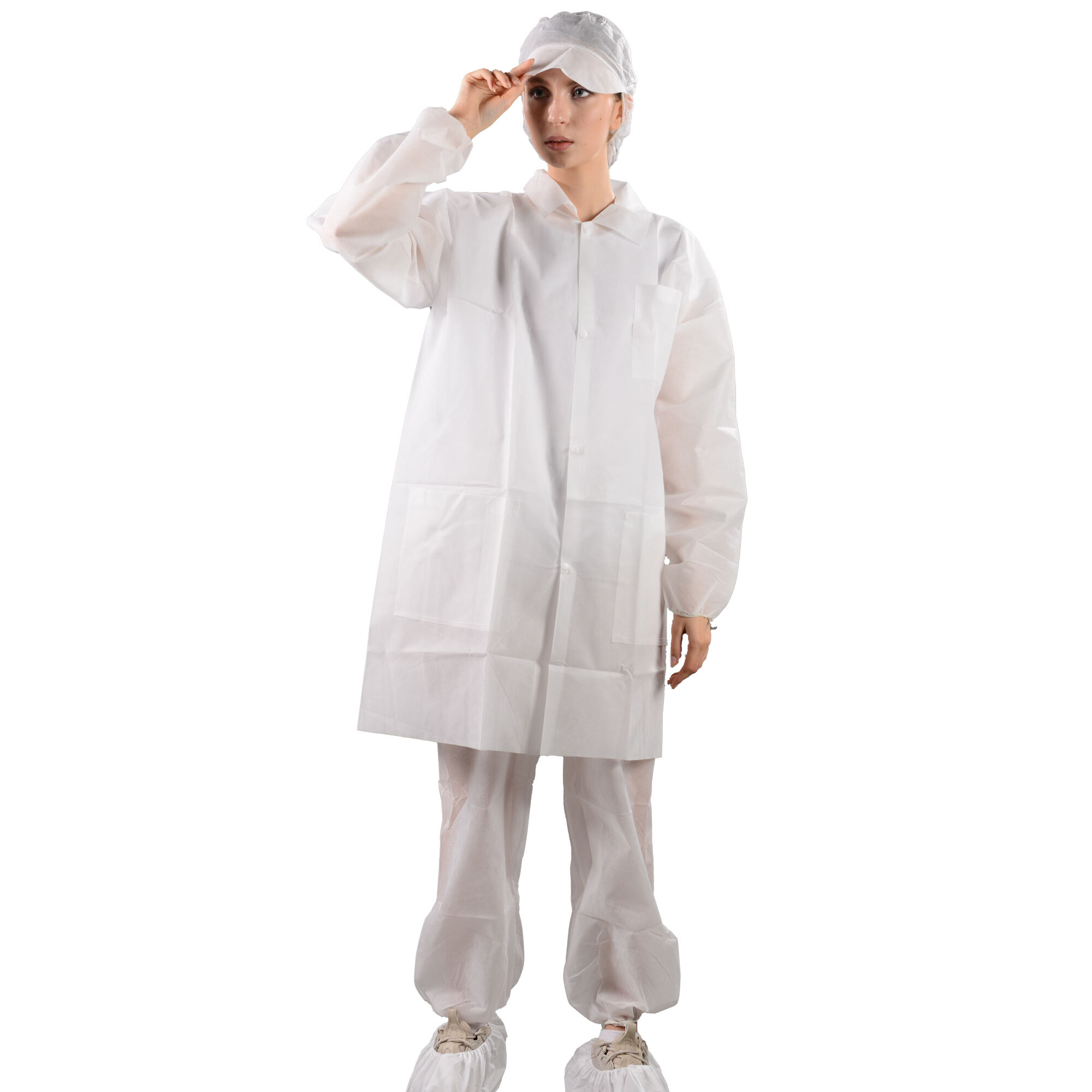 Nonwoven visitor gown