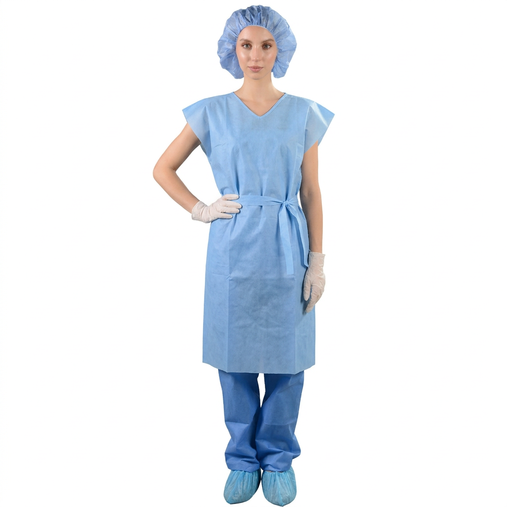 SMS 소매 없는 환자 가운