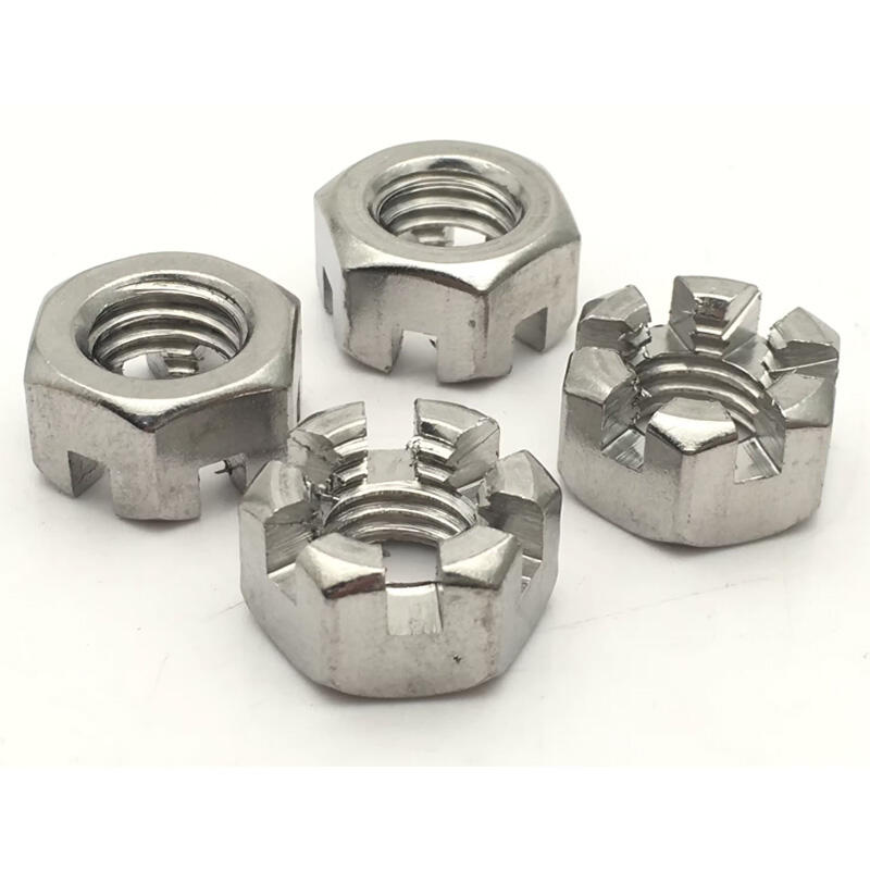 Zinc steel crown castle nut  