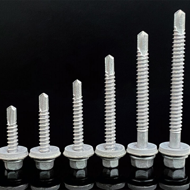 Galvanized steel roofing screw