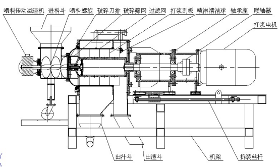 LDJ Model crushing and cold pulpin9 machine details